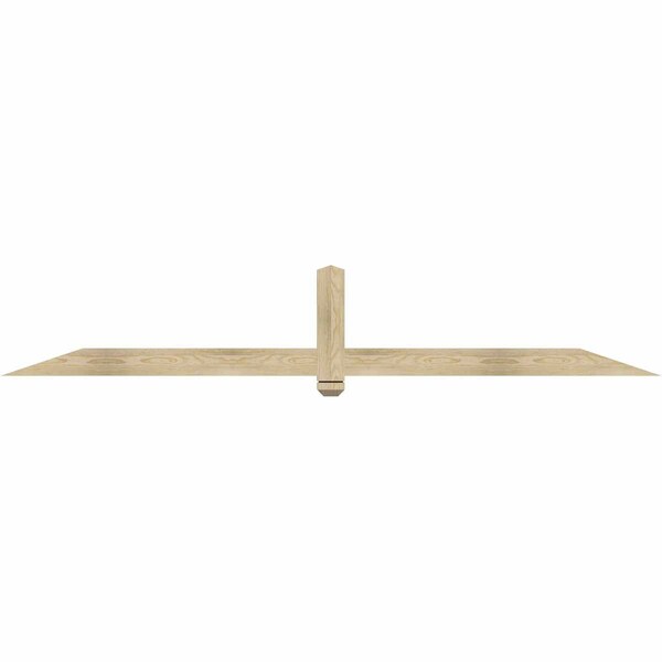 Ekena Millwork Eugene Rough Sawn Timber Gable Bracket, Douglas Fir, 96"W x 16"H x 2"D x 4"F, 4/12 Pitch GBW096X16X0204EUG00RDF - main